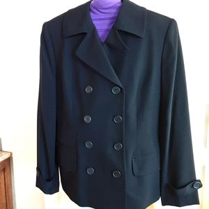 💖💖💖NWT INC Navy Double Breasted Wool Blazer